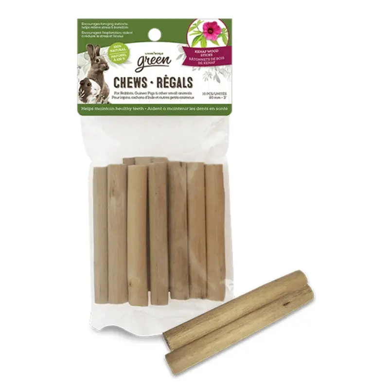 Living World Green Chews - Kenaf Wood Sticks