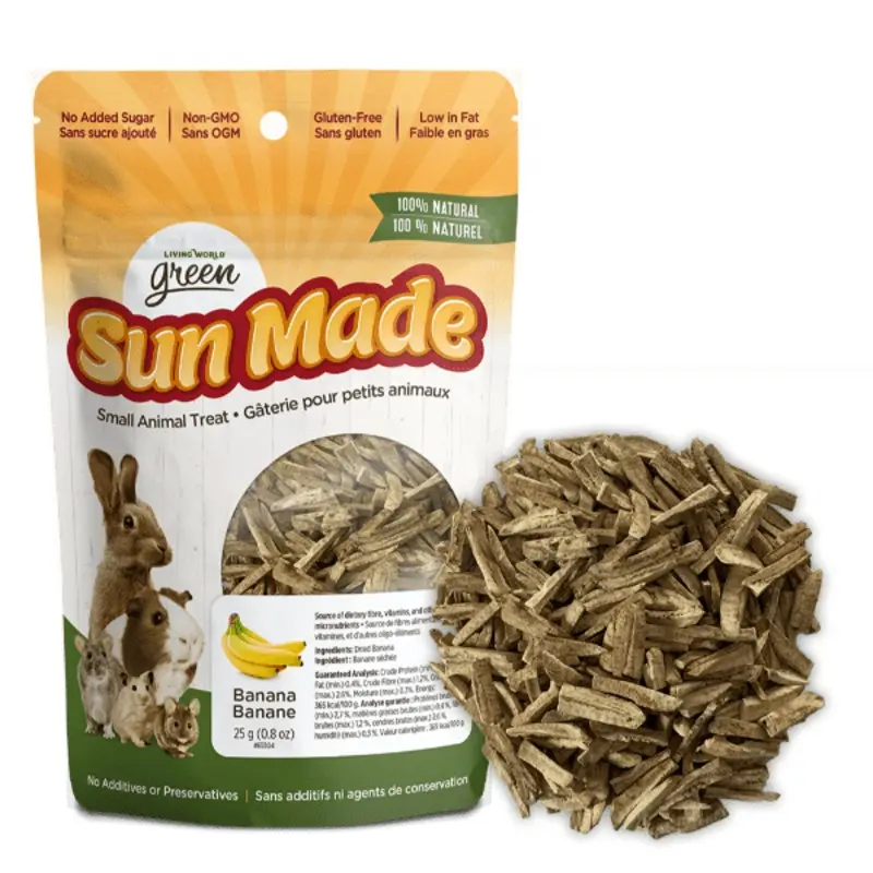 Living World Green Sun Made Dried Banana Treat