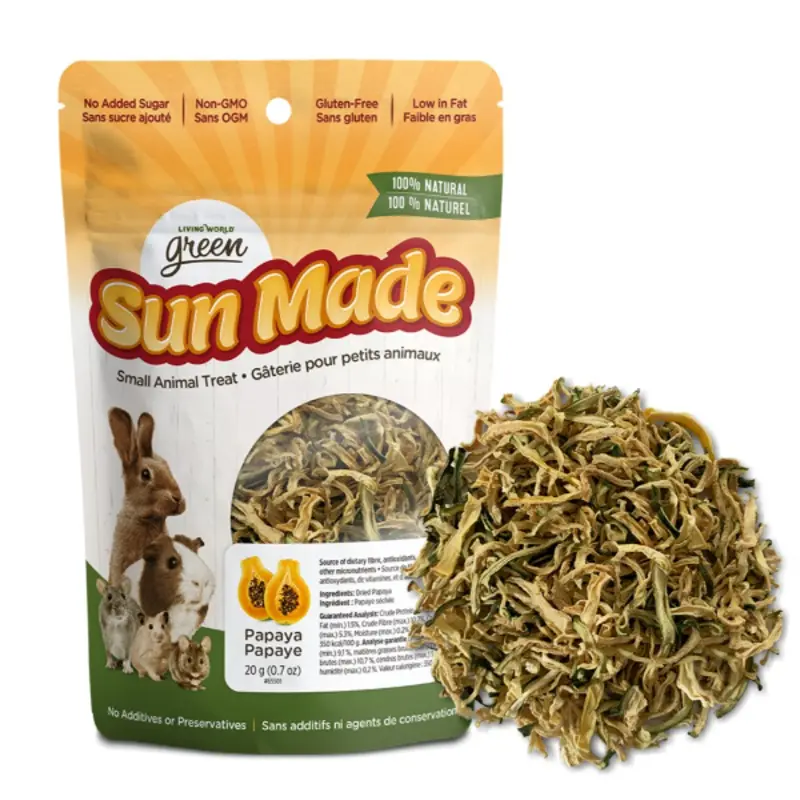 Living World Green Sun Made Dried Papaya Treat