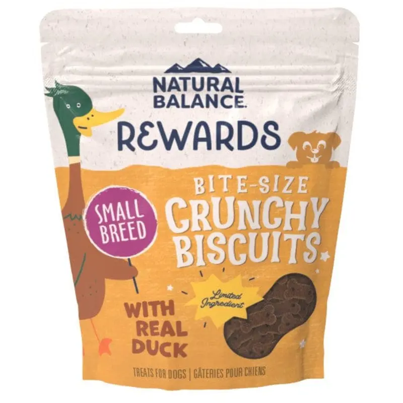 Natural Balance Crunchy Biscuits With Real Duck Small Breed Recipe, 8oz