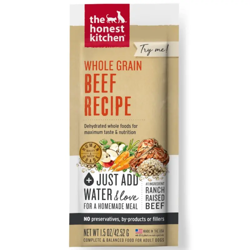 The Honest Kitchen Whole Grain Beef Recipe Dehydrated Dog Food