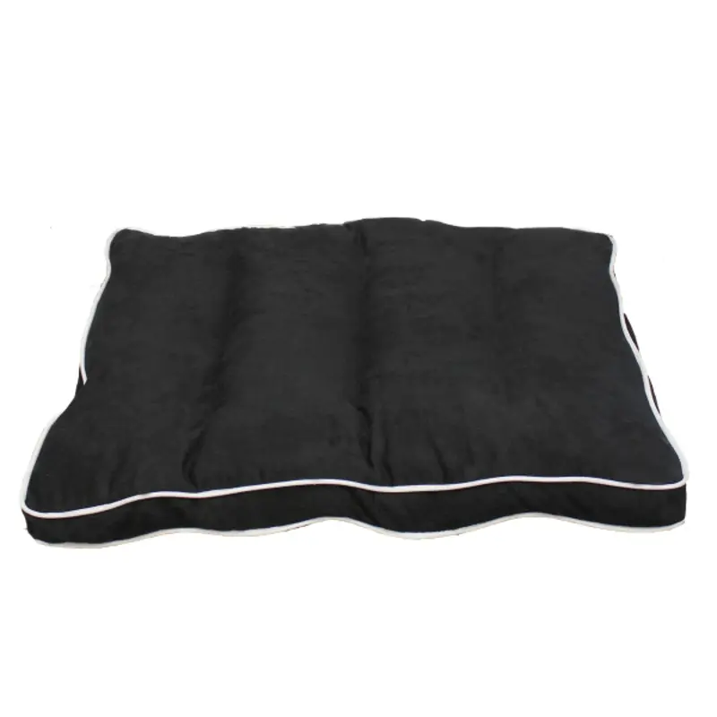 PetPals Black Faux Suede Pet Bed