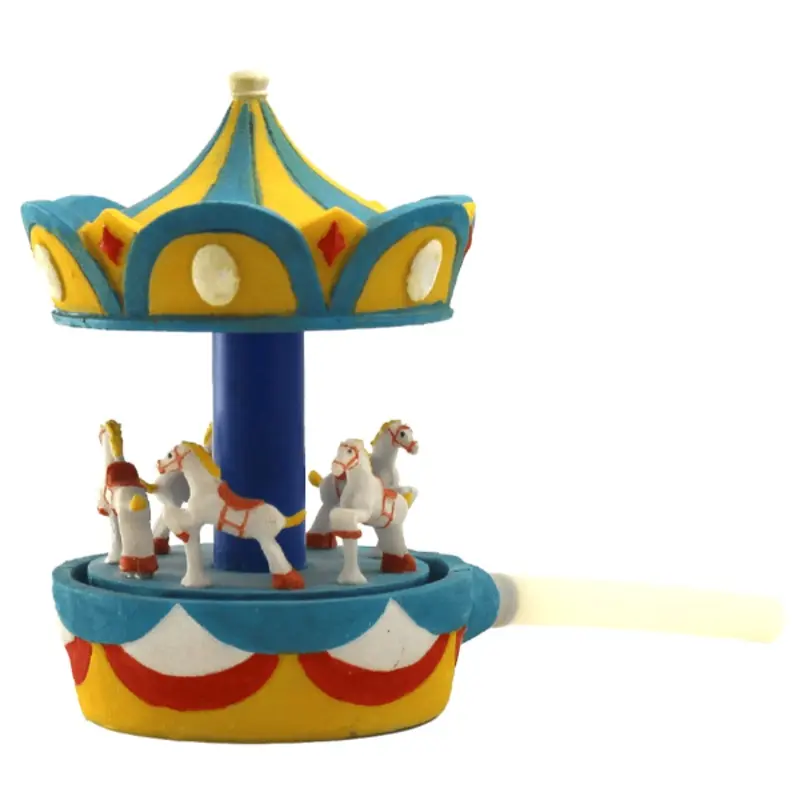 Carousel Spinning Aquarium Ornament