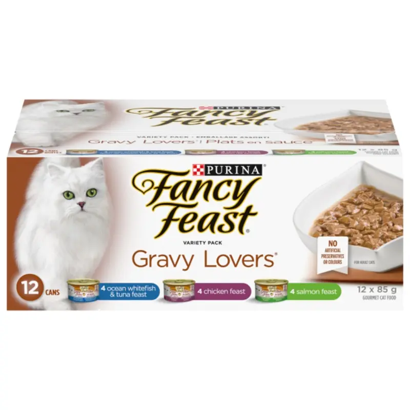 Fancy Feast Gravy Lovers Canned Cat Food Variety Pack