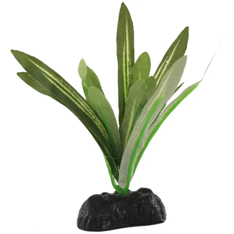 Fish Gear Green Acorus Silk Betta Plant (4")