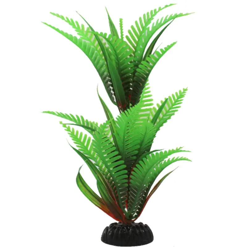 Fish Gear Green Fern Plastic Aquarium Plant (8")