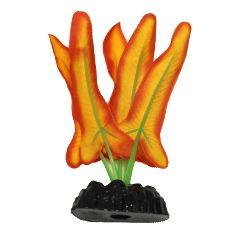 Fish Gear Orange Crypt Silk Betta Plant (4")