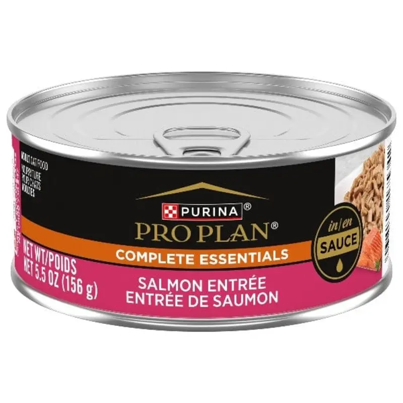 Purina Pro Plan Complete Essentials Salmon Entre in Sauce Canned Cat Food, 156g