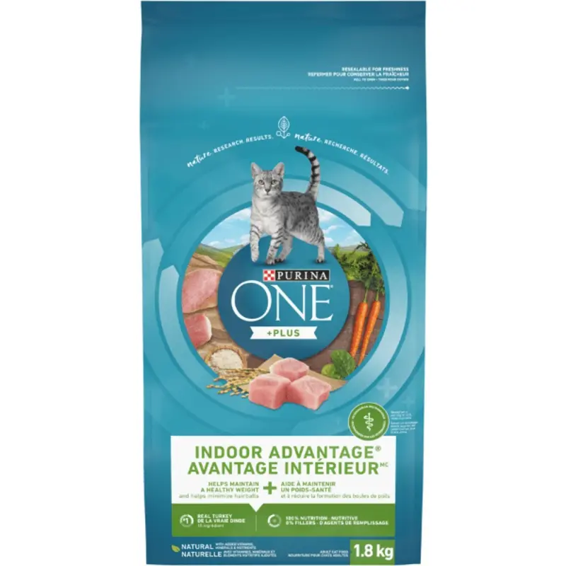 Purina ONE +Plus Indoor Advantage Real Turkey Dry Cat Food