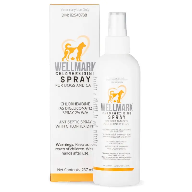 Wellmark Chlorhexidine Spray for Dogs & Cats