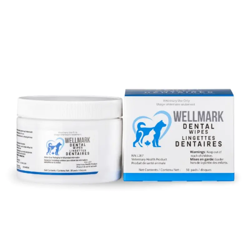 Wellmark Dental Wipes for Dogs & Cats
