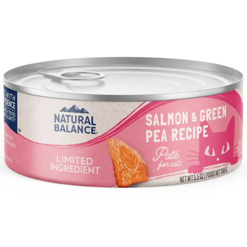 Natural Balance Limited Ingredient Salmon & Green Pea Recipe Canned Cat Food