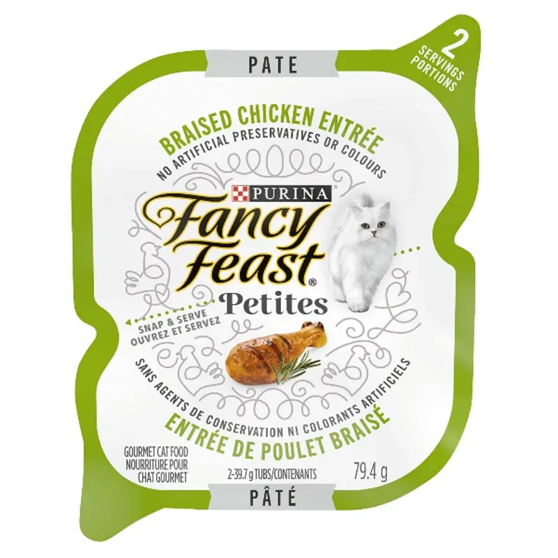Fancy Feast Petites Braised Chicken Entree Pate Wet Cat Food