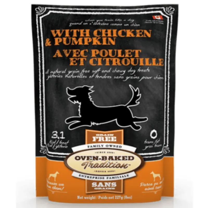 Oven-Baked Tradition Soft & Chewy Grain-Free Chicken & Pumpkin Dog Treats