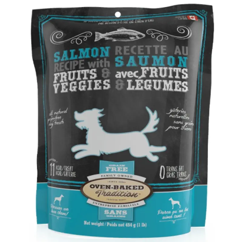 Oven-Baked Tradition Grain-Free Salmon with Fruits & Vegetables Dog Treats