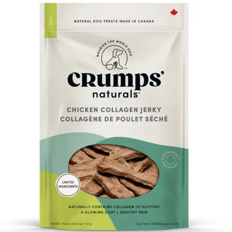 Crumps' naturals Chicken Collagen Jerky Dog Treats (SPECIAL ORDER ITEM)