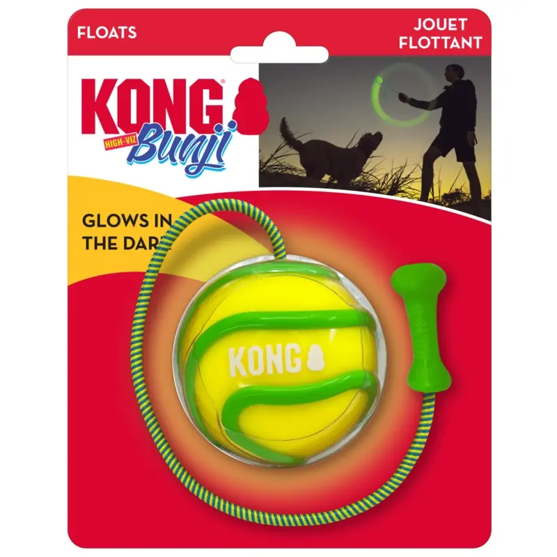 KONG Bunji High-Viz Ball Dog Toy