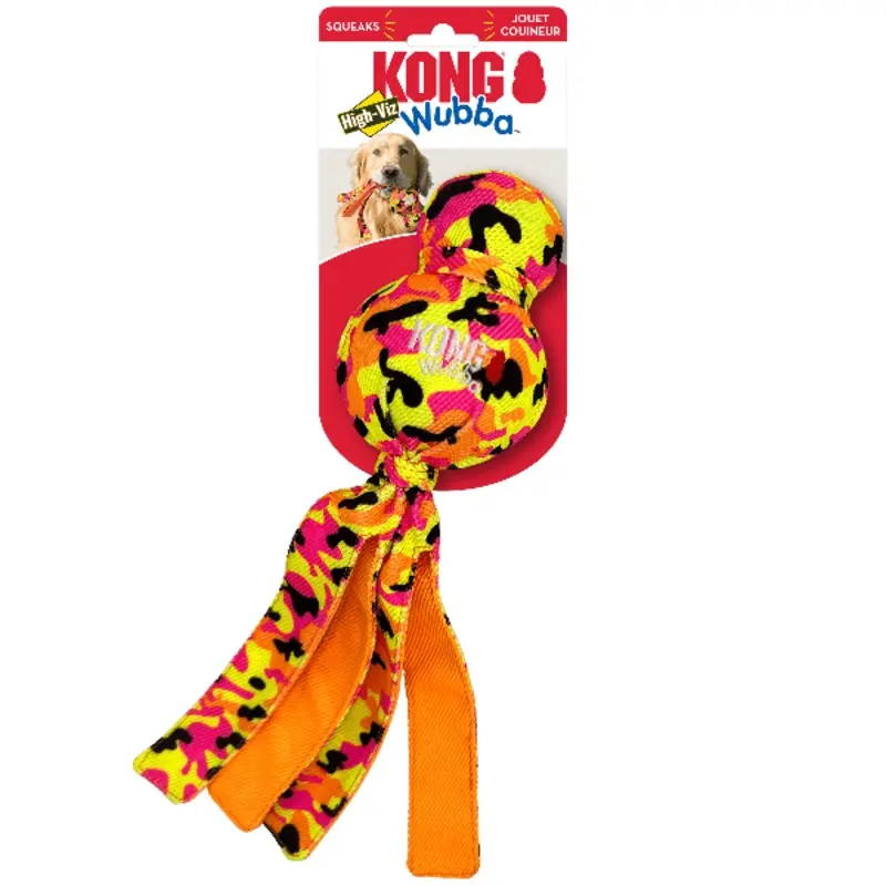 KONG Wubba Ballistic High-Vis Dog Toy