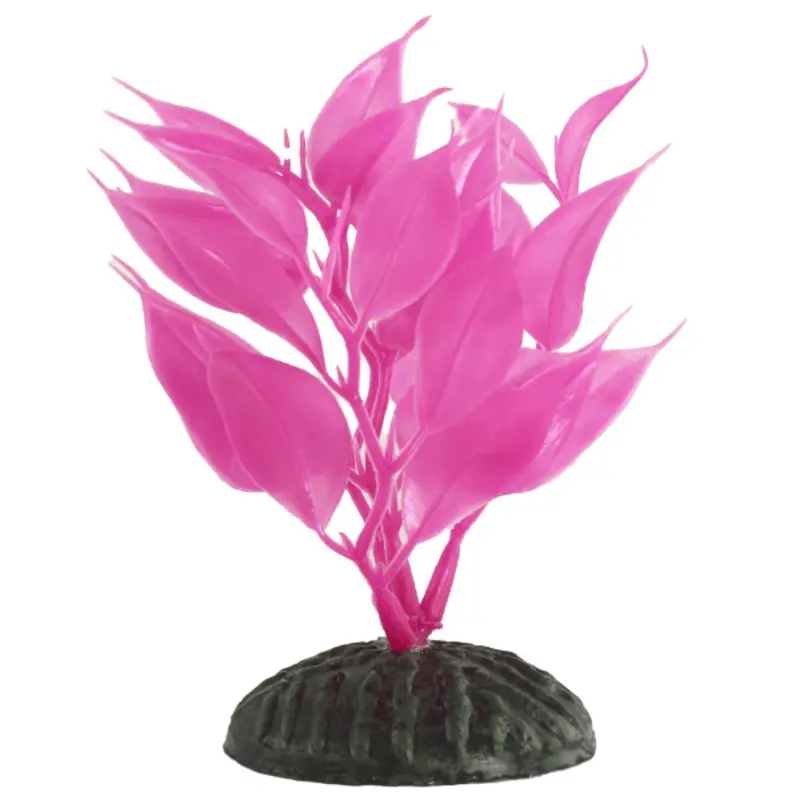 Fish Gear Pink Hygrophila Plastic Betta Plant (4")