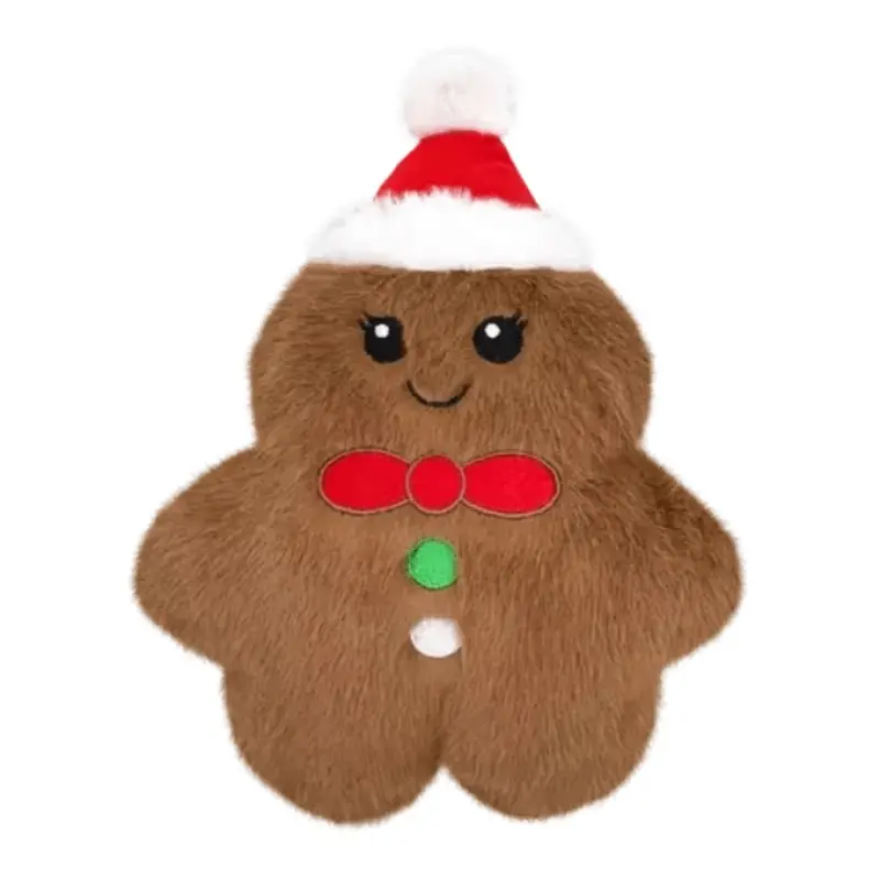 KONG Holiday Snuzzles Mini Gingerbread Dog Toy