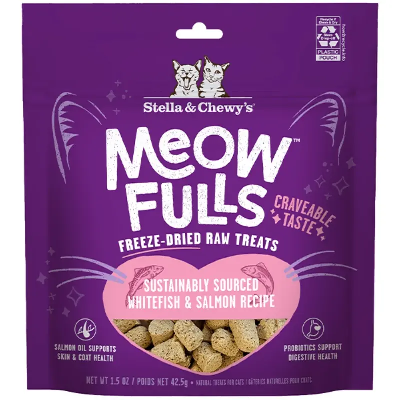 Stella & Chewy's Meowfulls Whitefish & Salmon Cat Treats