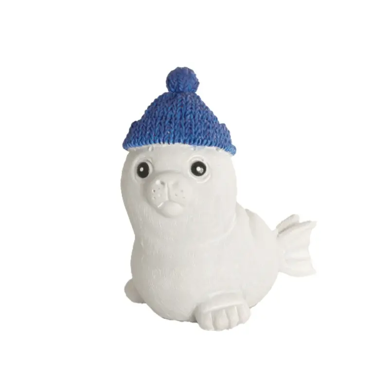 Fish Gear Seal With Hat Aquarium Ornament