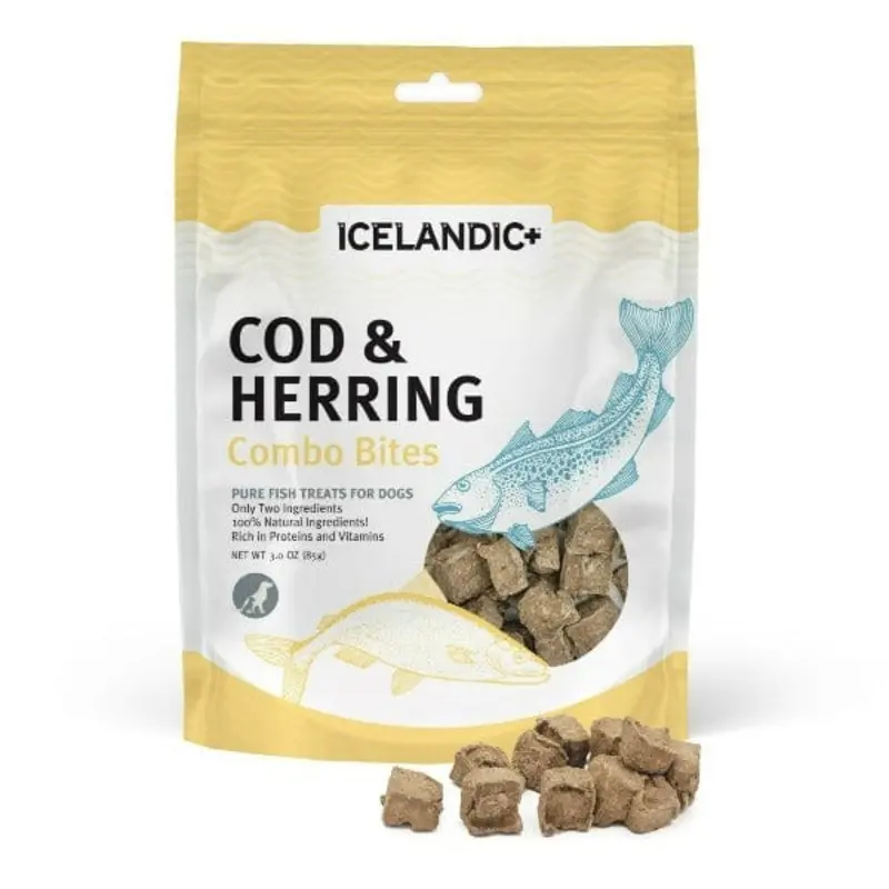 Icelandic+ Cod & Herring Combo Bites Fish Dog Treats (SPECIAL ORDER ITEM)