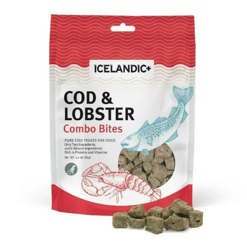 Icelandic+ Cod & Lobster Combo Bites Fish Dog Treats (SPECIAL ORDER ITEM)