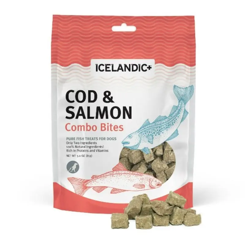 Icelandic+ Cod & Salmon Combo Bites Fish Dog Treats (SPECIAL ORDER ITEM)