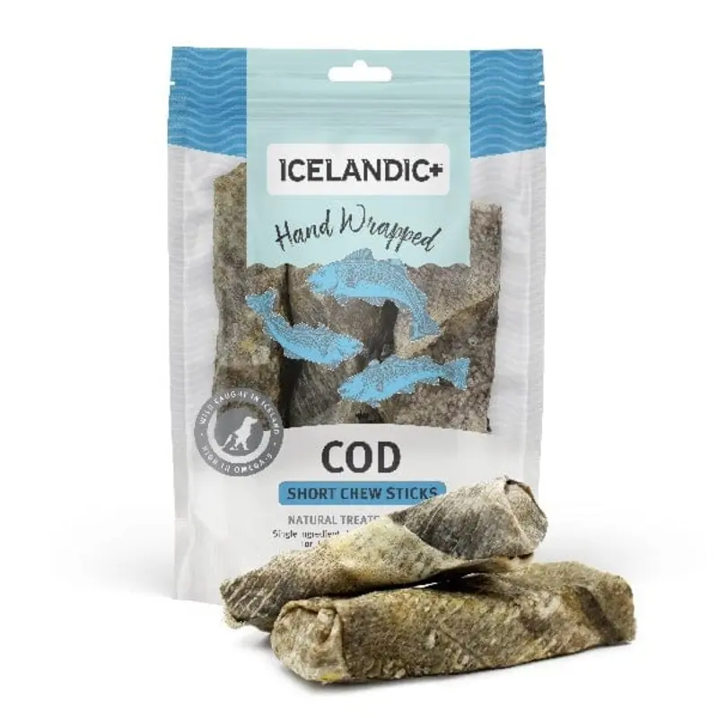 Icelandic+ Hand Wrapped Cod Skin Sticks for Dogs (SPECIAL ORDER ITEM)
