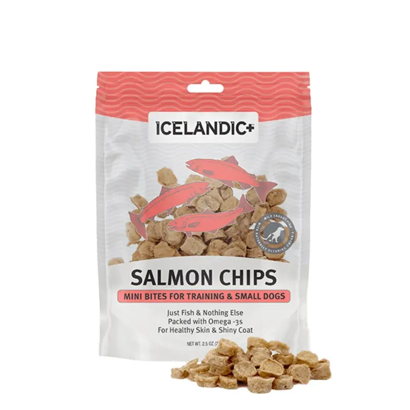 Icelandic+ Salmon Mini Fish Chips Dog Treats (SPECIAL ORDER ITEM)