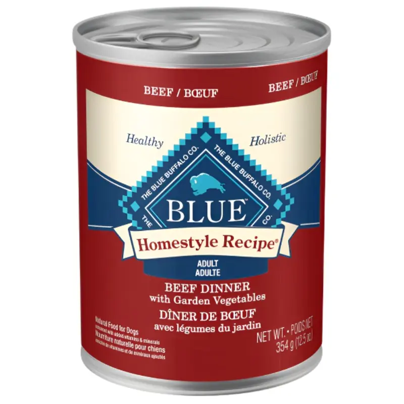 BLUE Homestyle Recipe Beef Dinner Canned Dog Food