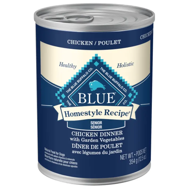BLUE Homestyle Recipe Chicken Dinner Senior Canned Dog Food