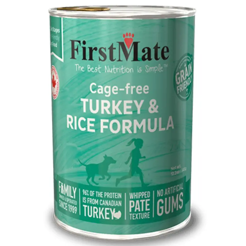 FirstMate Cage-free Turkey & Rice Formula Canned Dog Food