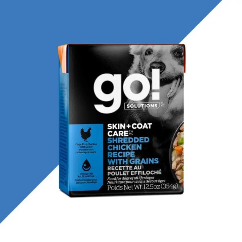 Go! Solutions Skin & Coat Care Shredded Chicken Recipe Wet Dog Food, 12.5oz