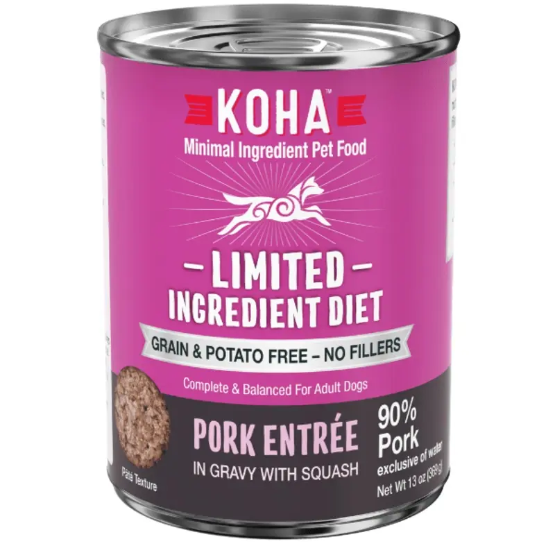 KOHA LID Pork Entre Canned Dog Food