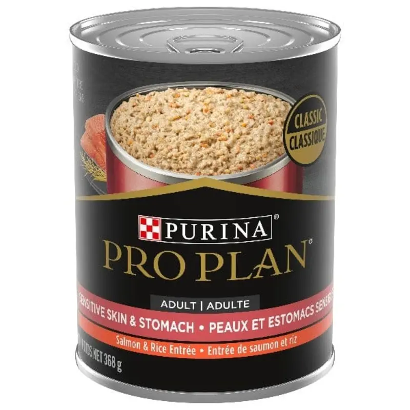 Purina Pro Plan Sensitive Skin & Stomach; Salmon & Rice Entre Canned Dog Food