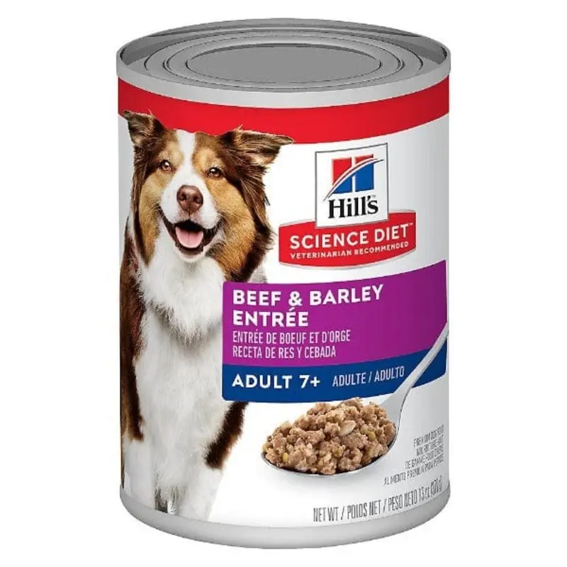 Science Diet Beef & Barley Entree Adult 7+ Canned Dog Food, 13oz