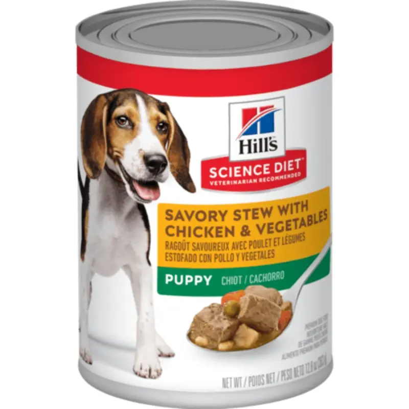 Science Diet Savory Stew with Chicken & Vegetables Canned Puppy Food, 12.8oz