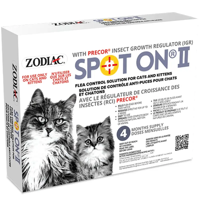 Zodiac Spot On II Flea Control for Cats & Kittens
