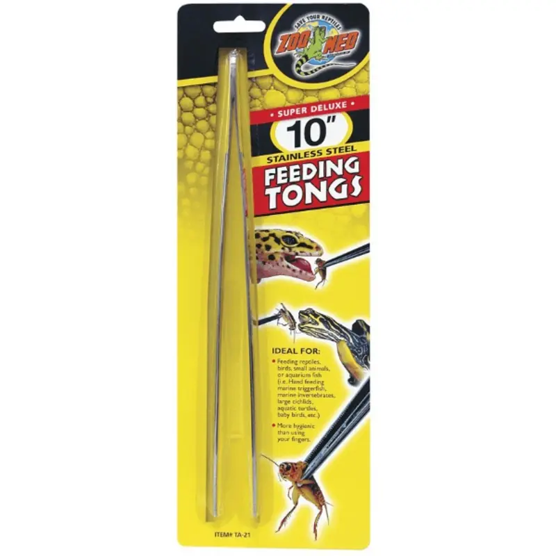 Zoo Med Super Deluxe 10 Stainless Steel Feeding Tongs