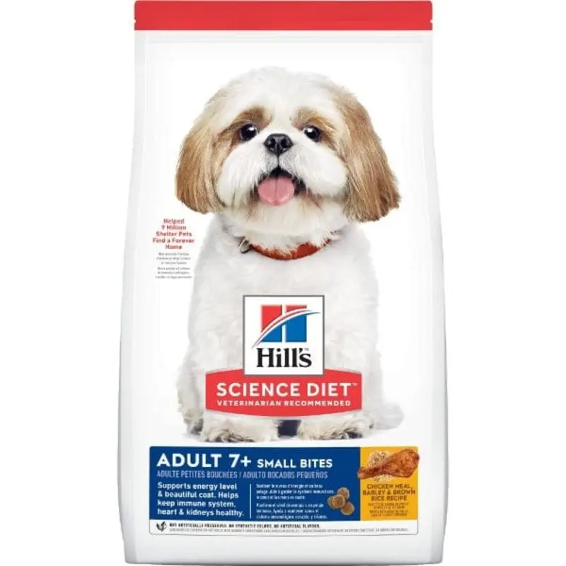 Science Diet Adult 7+ Small Bites Chicken Meal, Barley & Rice Recipe Dry Dog Food