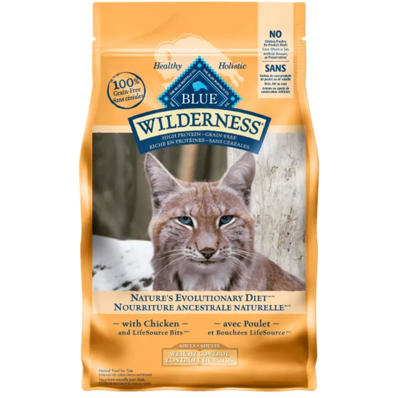 BLUE Wilderness Grain Free Weight Control Chicken Recipe Cat Food, 5lb
