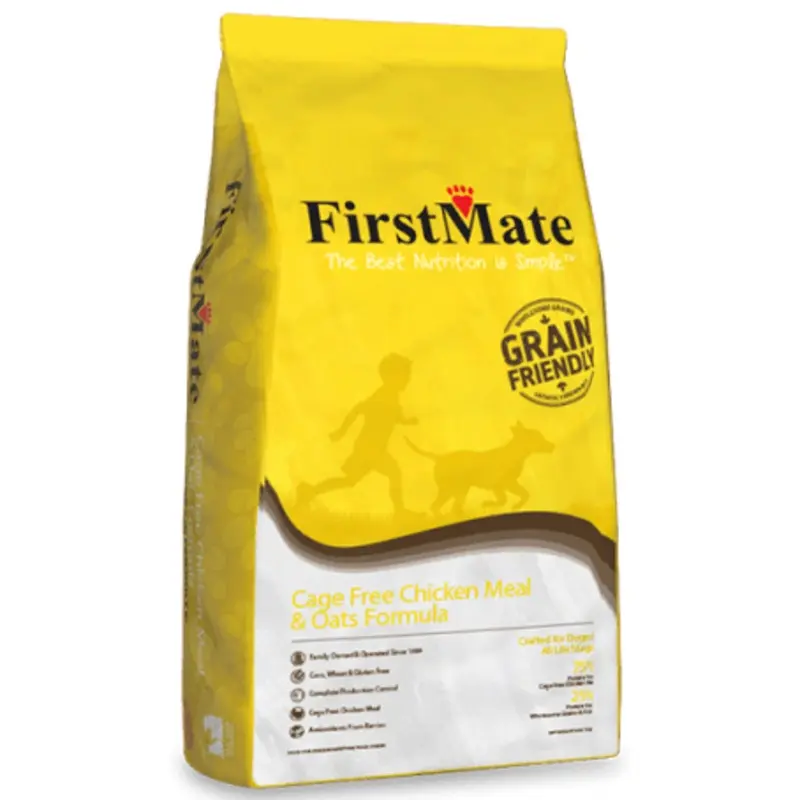 FirstMate Grain Friendly Cage Free Chicken Meal & Oats Dry Dog Food