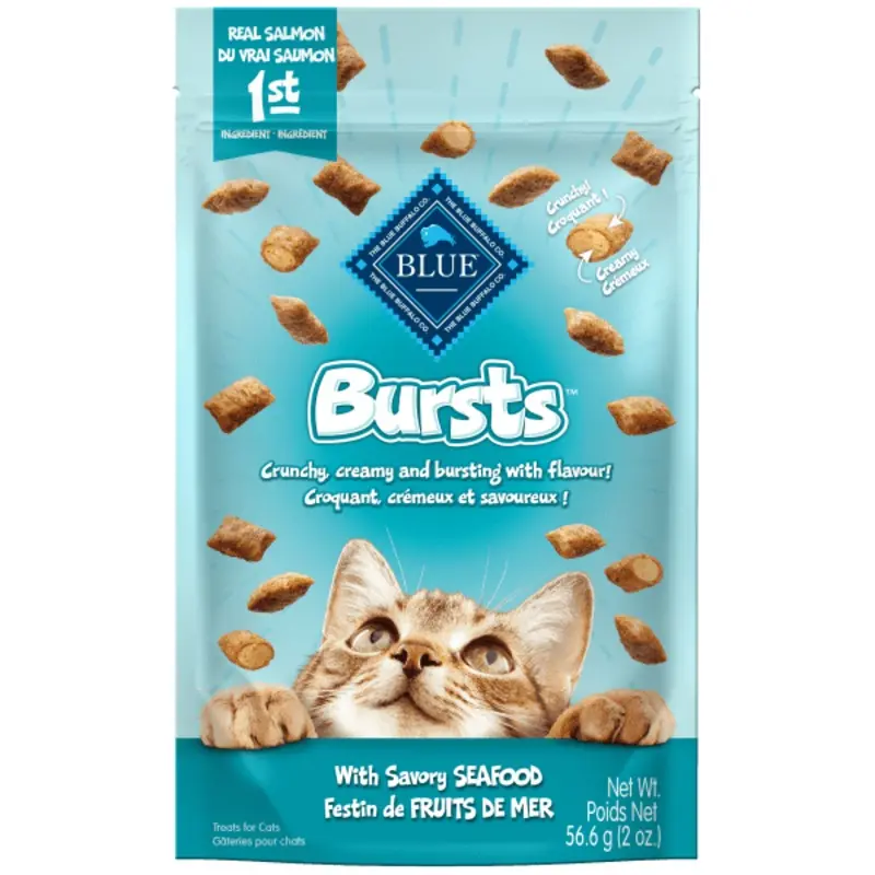 BLUE Bursts Cat Treats; Savory Seafood