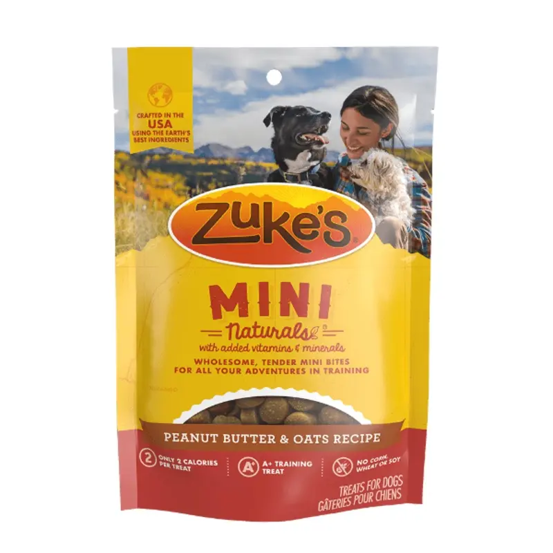 Zuke's Mini Naturals Peanut Butter & Oats Recipe Dog Treats