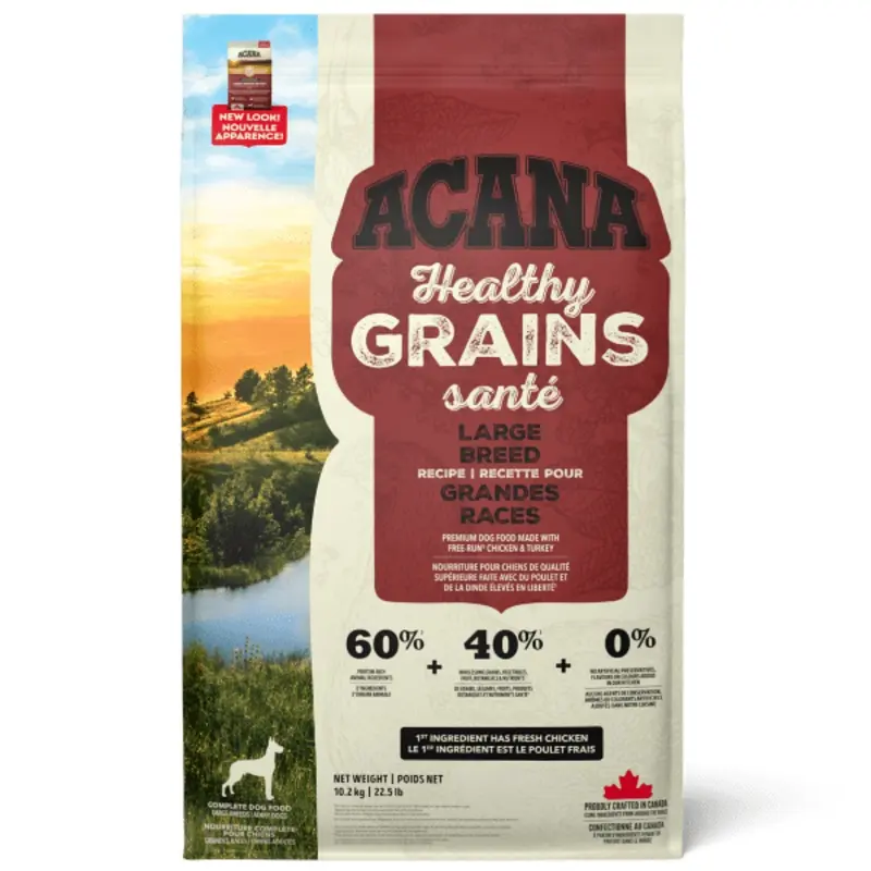 ACANA Healthy Grains Large Breed Recipe Dry Dog Food, 10.2kg