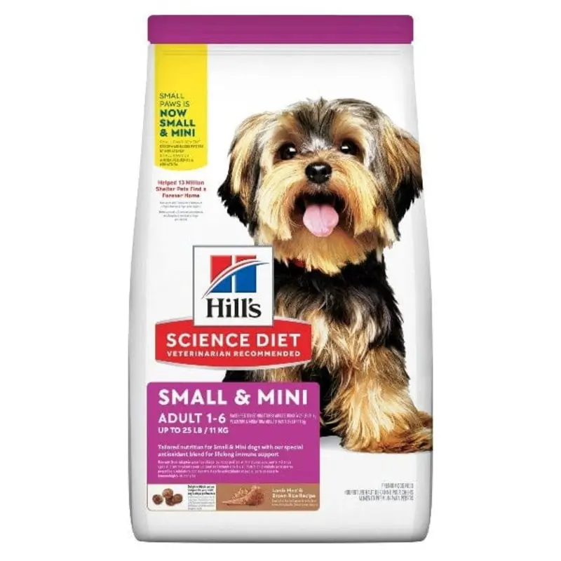 Science Diet Adult Small & Mini Lamb Meal & Brown Rice Recipe Dry Dog Food, 4.5lb