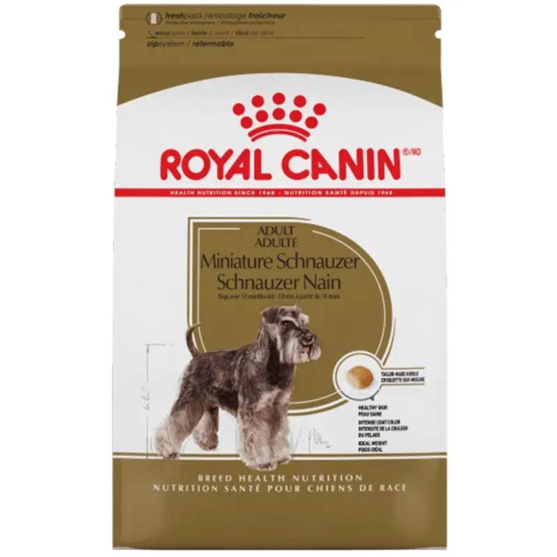 Royal Canin Miniature Schnauzer Adult Dry Dog Food, 10lb