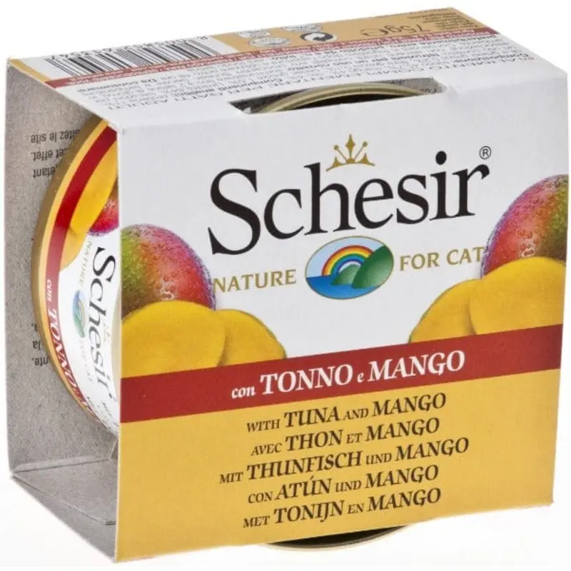 Schesir Tuna Entre with Mango & Rice Natural Style Adult Wet Cat Food